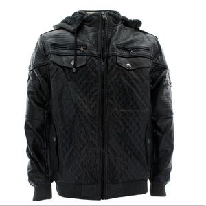Robert Phillips - Men’s Faux Leather Jacket